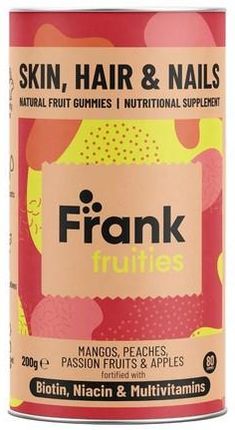 Frank Functional Foods Fruities Skin Hair & Nails Zdrowe Włosy Skóra I Paznokcie Żelki 200g