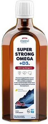 Olivit Osavi Super Strong Omega + D3 3500Mg 3 Olej Smak Cytrynowy 250ml
