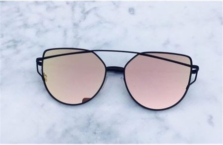 Okulary GLAM CAT EYE ROSE GOLD NEW OK21WZ21 - zdjęcie 2