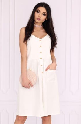 Akminas White 85552 sukienka (kolor biały, rozmiar XL)