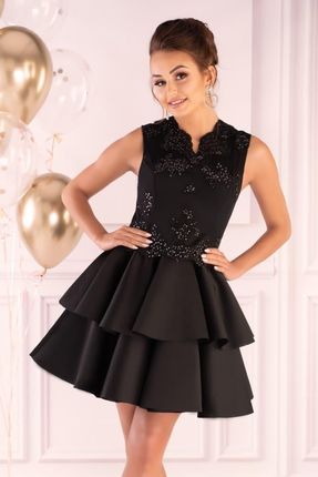 Karieela Black 90543 sukienka (kolor czarny, rozmiar XL)