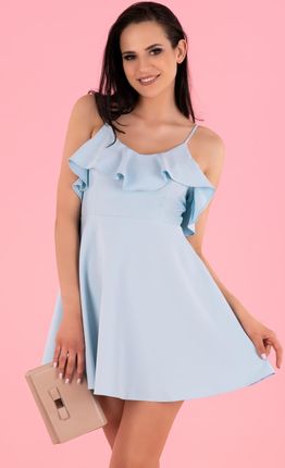 Cooreo Blue D63 sukienka (kolor niebieski, rozmiar L)