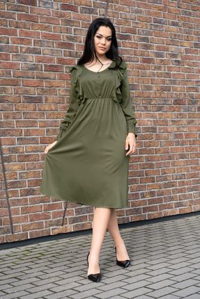 Ratsim Khaki D09 sukienka (kolor khaki, rozmiar XL)