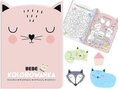 Zdjęcie Interdruk Kolorowanka Kreatywna Bebe Kot + Naklejki 4+ - Krzywiń