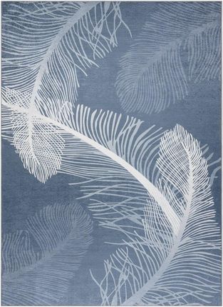 Hakano Arlen Feathers Kolor Niebieski Styl Boho 120x170