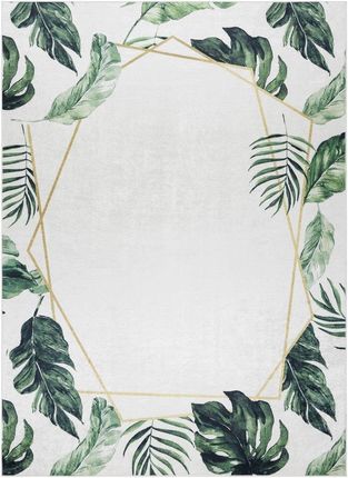 Hakano Arlen Leaves2 Kolor Biały Motyw Roślinny Styl Tropikalny 160x220