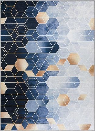 Hakano Arlen Cube Kolor Niebieski Motyw Geometryczny Styl Nowoczesny 160x220