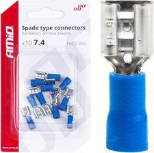 Zdjęcie Amio Konektory Izolowane Żeńskie Płaskie 7 4Mm 1 5 2 5Mm2 15A 10szt. - Białobrzegi