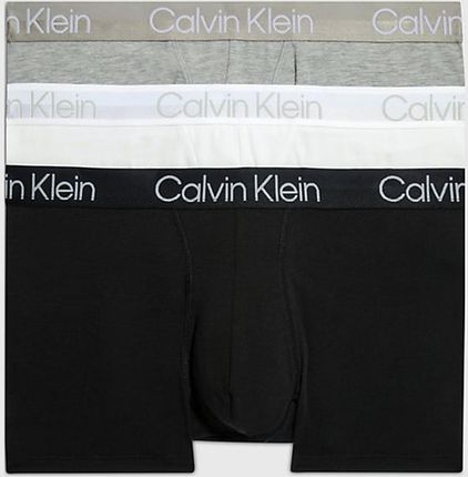 Calvin Klein Underwear Trunk 3 szt. 000NB2970A-UW5 L 3 szt. Czarny/Biały/Szary (8719854639695_EU)