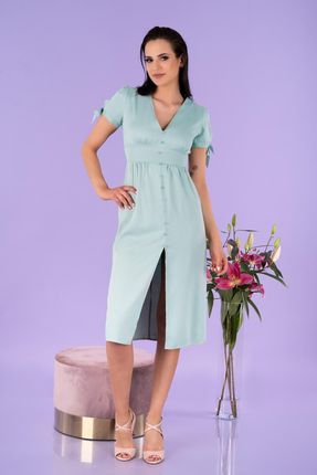 Birgia Mint D145 sukienka (kolor Miętowy, rozmiar XL)
