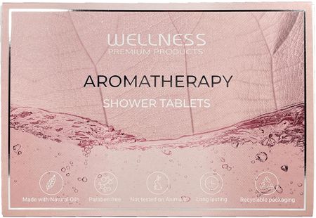 WELLNESS PREMIUM PRODUCTS różowy zestaw tabletek pod prysznic 6szt