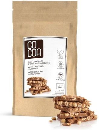 Cocoa Czekolady I Bakalie W Surowej Czekoladzie Tabliczka Biała Z Orzechami Laskowymi Bio 200g