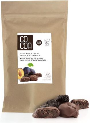 Cocoa Czekolady I Bakalie W Surowej Czekoladzie Śliwki Kalifornijskie Czekoladzie Ciemnej Bio 200g
