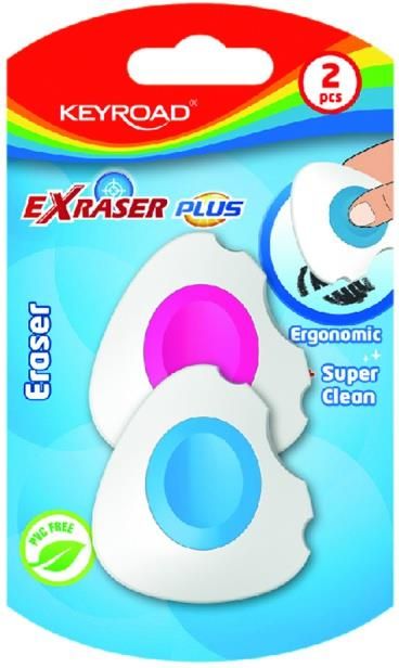 Zdjęcie Gumka Do Ścierania Keyroad Exraser Plus Blister 2Szt. Mix Kolorów - Środa Wielkopolska