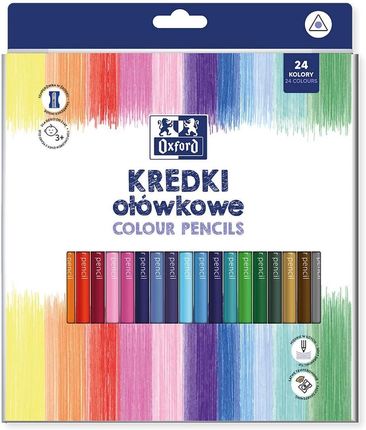 Oxford Kredki Ołówkowe W Tubie Kids 24+2 Kolory