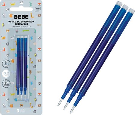 Interdruk 3X Wkłady Do Długopisów Ścieralnych Profilowany Bb