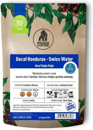 Ingagi Coffee Bezkofeinowa 1Kg Honduras Swiss Water Ziarno