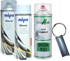 Zdjęcie Motip Zestaw Lakier Samochodowy Spray Skoda 9151 400Ml - Ropczyce