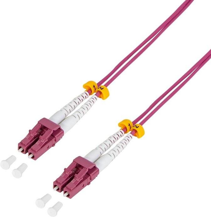 LOGILINK - 2xLC, LC, LC, Femmina / femmina, Blu, Bianco