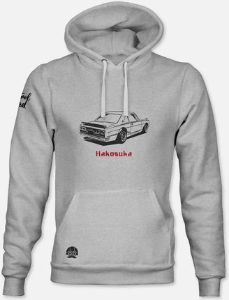 Bluza kangurka dla fanów motoryzacji japońskiej z Nissanem Skyline 2000 GT-R Hakosuka