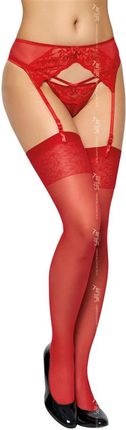 Stockings 5528 czerwony (kolor czerwony, rozmiar 4)