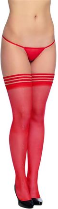 Stockings 5543 czerwony (kolor czerwony, rozmiar 3)