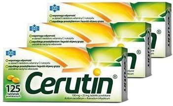 CERUTIN 3 x 125 tabletek