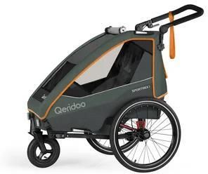 Qeridoo Sportrex1 Przyczepka Do Roweru Dziecięcego Limited Edition Forest Green