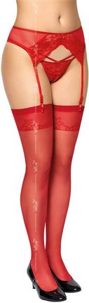 Stockings 5511 czerwony (kolor czerwony, rozmiar 4)