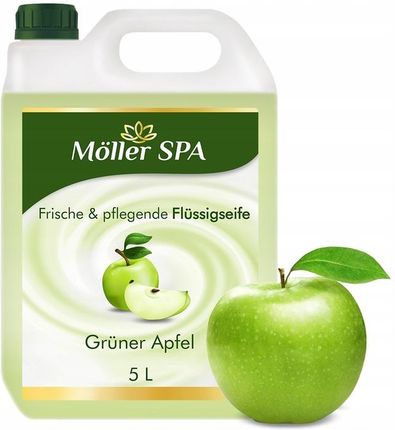 Moller Spa Kremowe Mydło W Płynie Zielone Jabłko Zapas 5l