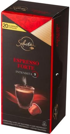Carrefour Selection Espresso Forte Kawa Mielona W Kapsułkach 104g 20szt.