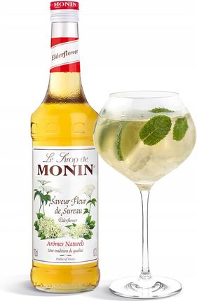 Monin Syrop Elderflower 0,25l Kwiat Czarnego Bzu - zdjęcie 2