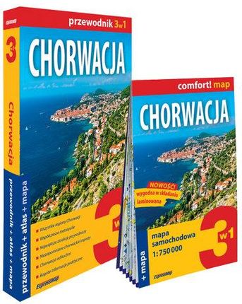 Chorwacja 3w1 przewodnik + atlas + mapa