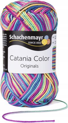 Schachenmayr 50G Włóczka 100% Bawełna Catania Color Tęczowa 093 1583879644