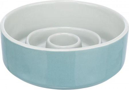 Trixie Slow Feeding Miska Ceramiczna Dla Psa Kota Szaro Niebieska 0.45 L  14cm Spowalniająca Jedzenie TX24520