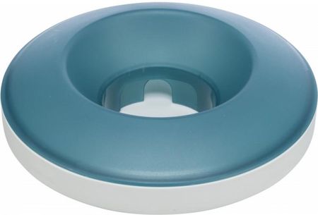 Trixie Slow Feeding Rocking Bowl Miska Dla Psa Szara Niebieska Plastik Tpr 0,5 L 23cm Spowalniająca Jedzenie TX25285