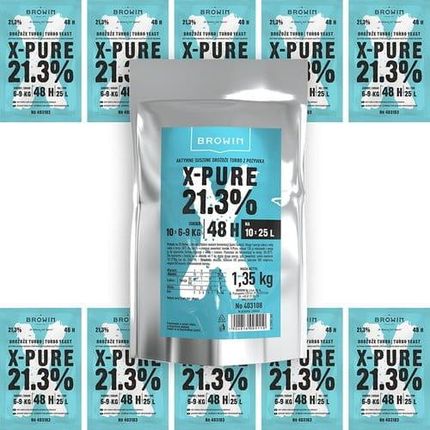 Browin Drożdże Gorzelnicze Pure 48H 21,3% 9Kg Cukru 250L 403108