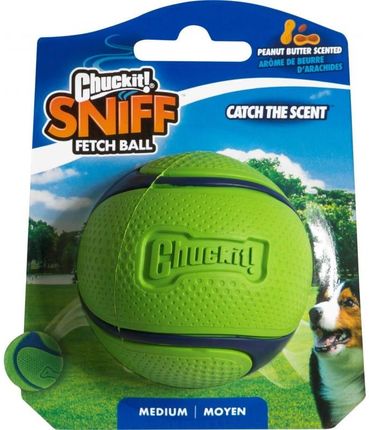 Chuckit Sniff Fetch Ball Peanut Butter Medium Chuckit!