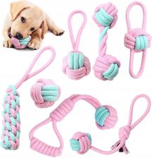 Zdjęcie Zwierzopasja Zabawka Dla Psa Zestaw Szarpak Sznur Piłka 7 Szt - Rypin