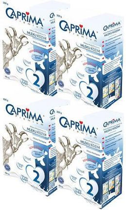CAPRIMA PREMIUM 2 MLEKO NASTĘPNE 6-12 mcy Mleko modyfikowane na bazie mleka koziego, 4 x 300 g