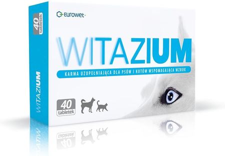 Eurowet Witazium Tabletki Wspomagające Wzrok Dla Psów i Kotów 40 Tabletek