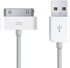 Zdjęcie 4World Kabel USB 2.0 do iPad / iPhone / iPod transfer/ładowanie 1.0m biały (07933) - Włocławek