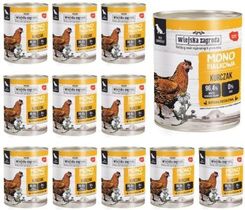 Wiejska Zagroda Monoproteinowa Mokra Karma Dla Dorosłych Psów Kurczak 12 x 800 g