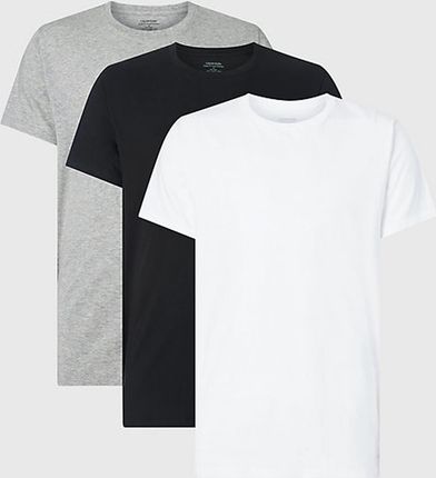 T-shirt Calvin Klein S/S Crew Neck 3Pk 000NB4011E-MP1 M 3 szt. Czarny/Biały/Szary (8719853078327_EU)