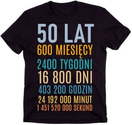 Męska koszulka na 50 lat