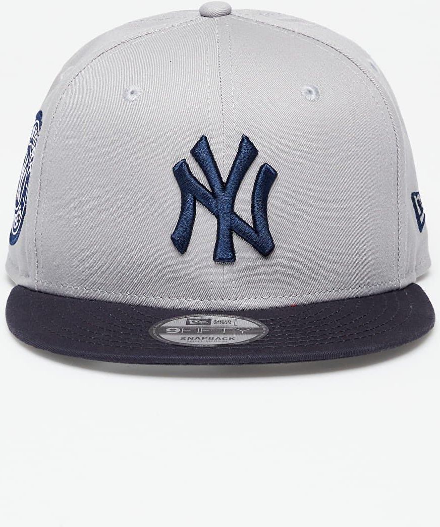 New Era Contrast Side Patch 9FIFTY New York Yankees Cap Light Grey Dark Blue - M-L