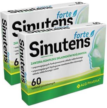 SINUTENS FORTE - 2 x 60 tabl. - układ oddechowy - Opinie i ceny na Ceneo.pl