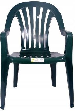 Krzesło ogrodowe plastikowe zielone Rubin