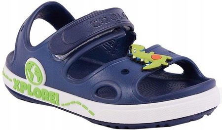 Sandały dla dzieci Coqui Yogi granatowo-zielone 8861-407-2132-01