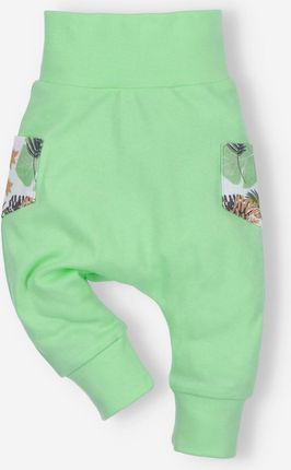 Spodnie niemowlęce LION z bawełny organicznej dla chłopca